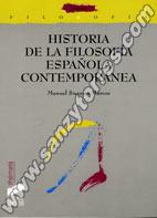 Historia De La Filosofía Española Contemporánea Siglos XIX Y XX