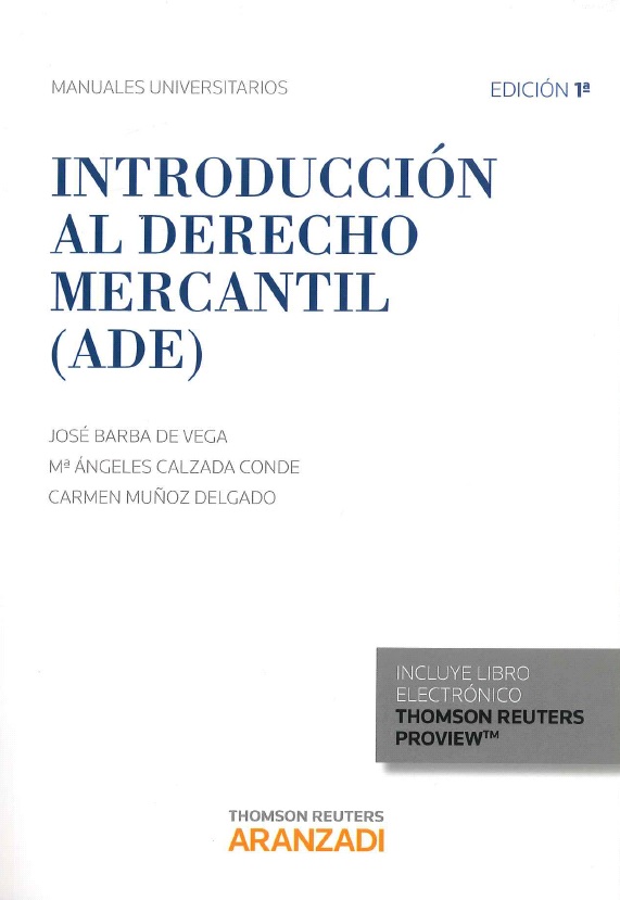 Introducción al Derecho Mercantil (ADE)