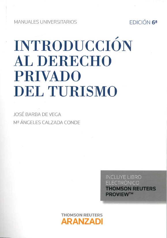 Introducción Al Derecho Privado Del Turismo 