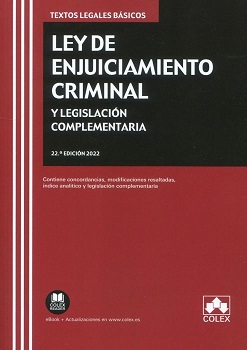 Ley De Enjuiciamiento Criminal Y Legislación Complementaria