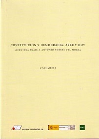 Constitución Y Democracia Ayer Y Hoy Obra Completa 