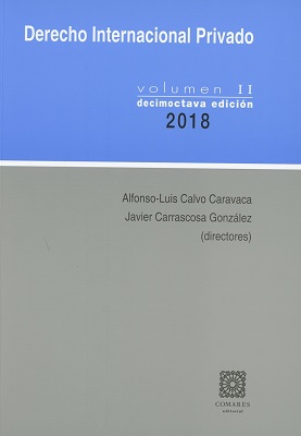 Derecho Internacional Privado II (18ª - 2018)